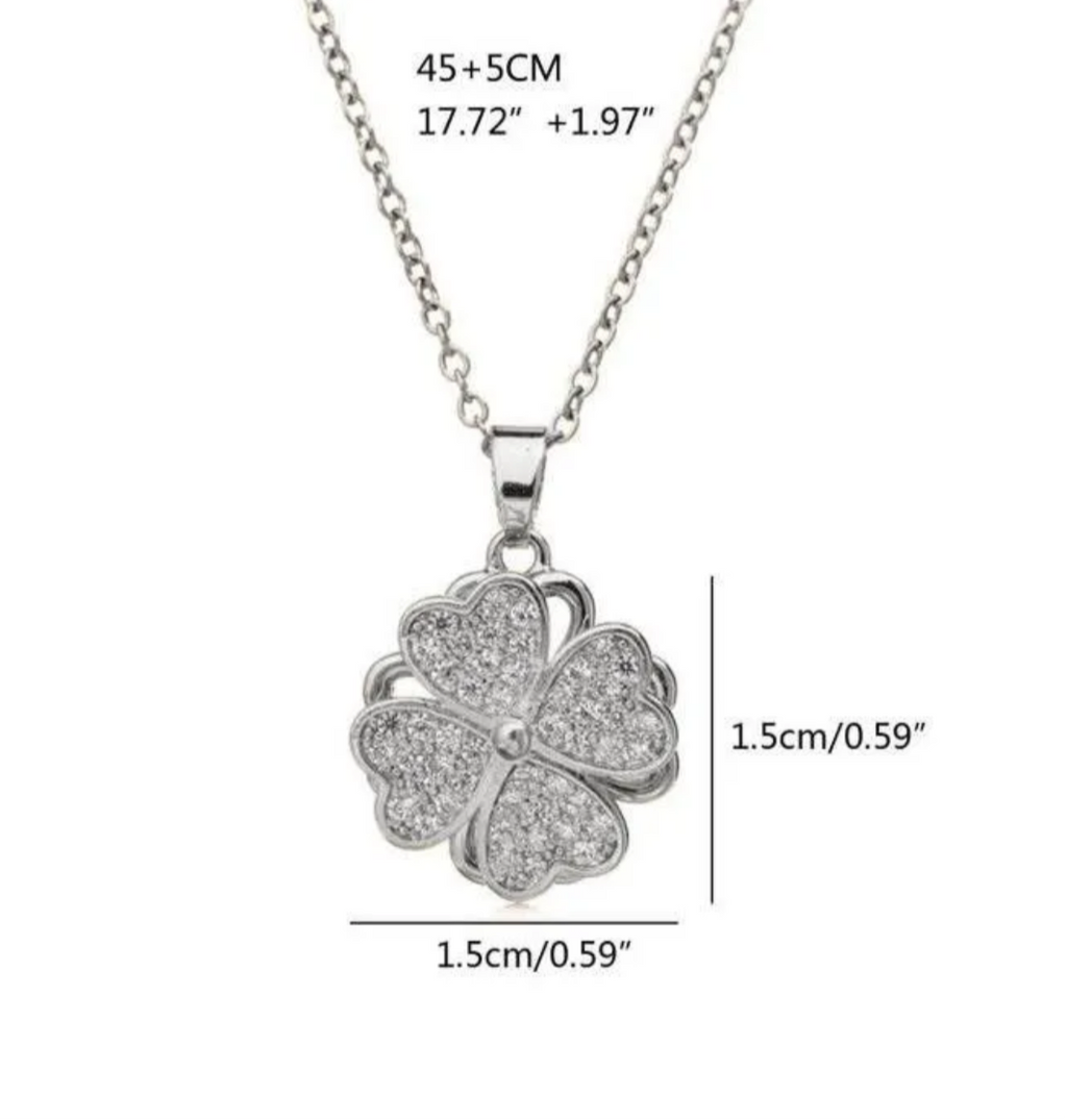 Lucky Grass Pendant Necklace | Spinner necklace